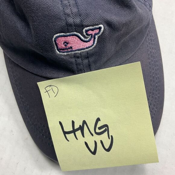 Vineyard Vines Unisex Adjustable Baseball Cap Blue Whale Logo Casual Hat OS - Picture 10 of 10